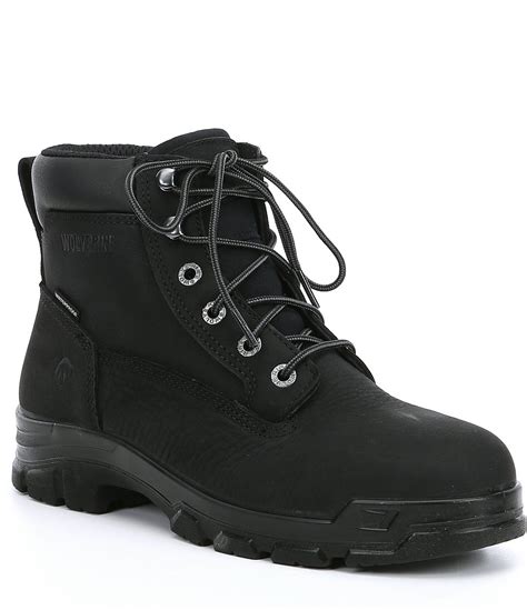 black wolverine work boots for men
